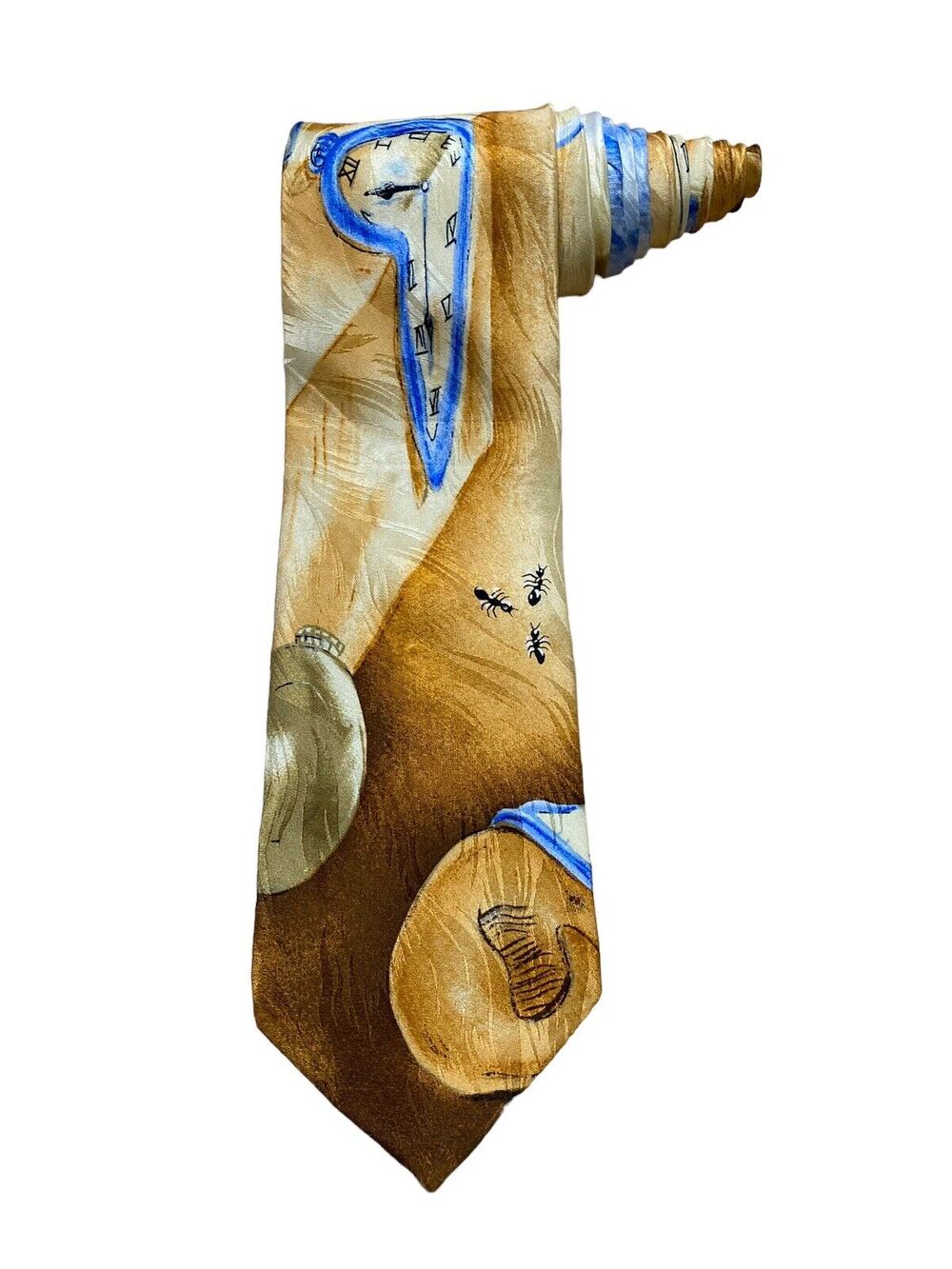 Ralph Marlin Time Warp 1991 Vintage Novelty Necktie Silk